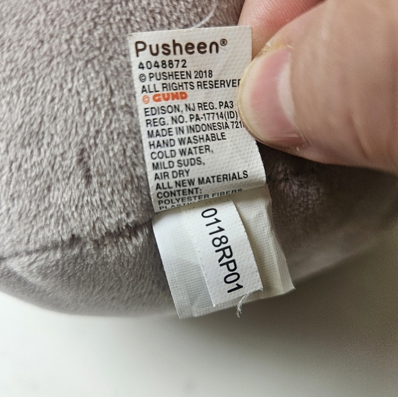 Pusheen- Cute Gray Cat Plush with Ice Cream 10" - Picture 7 of 7